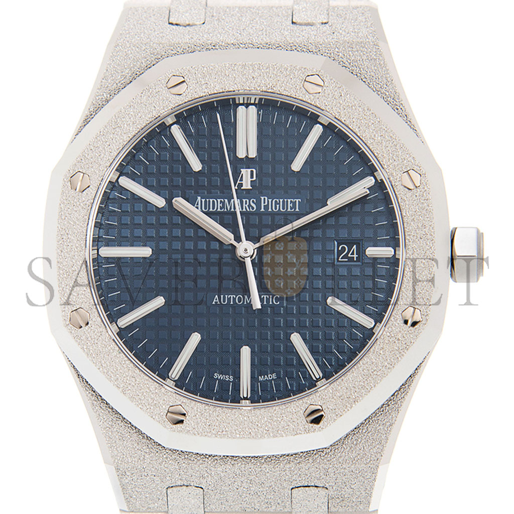 AUDEMARS PIGUET ROYAL OAK 37MM BLUE DIAL WATCH 15454